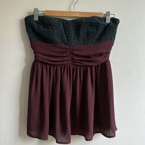 Maeve strapless two toned blouse ladies US 8